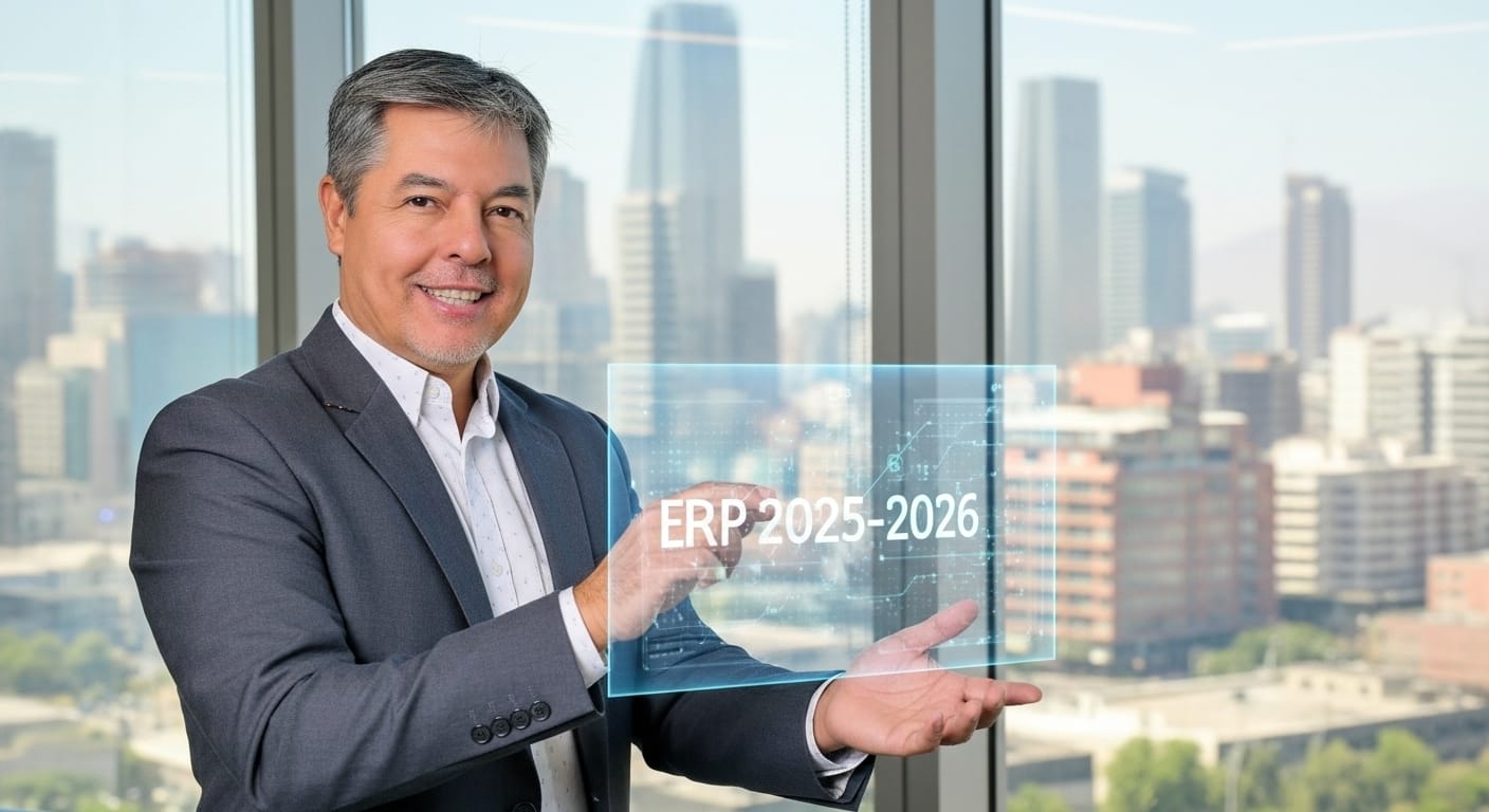 Dashboard de Oracle NetSuite mostrando KPIs financieros en Chile